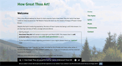 Desktop Screenshot of howgreatthouarthymn.com