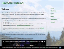 Tablet Screenshot of howgreatthouarthymn.com